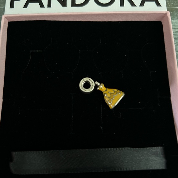 Authentic Pandora Beauty and the Beast Belle Dress Dangle Charm. - Picture 2 of 3